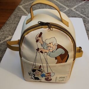 Loungefly Disney Pinocchio, Geppetto, And Figaro Mini Backpack.